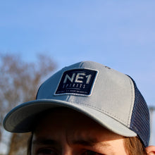 Load image into Gallery viewer, NE1 Hat -Grey &amp; Navy
