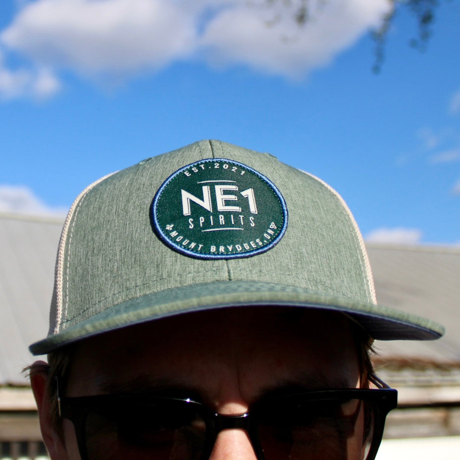NE1 Hat -Green & Tan