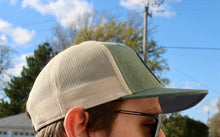 Load image into Gallery viewer, NE1 Hat -Green &amp; Tan
