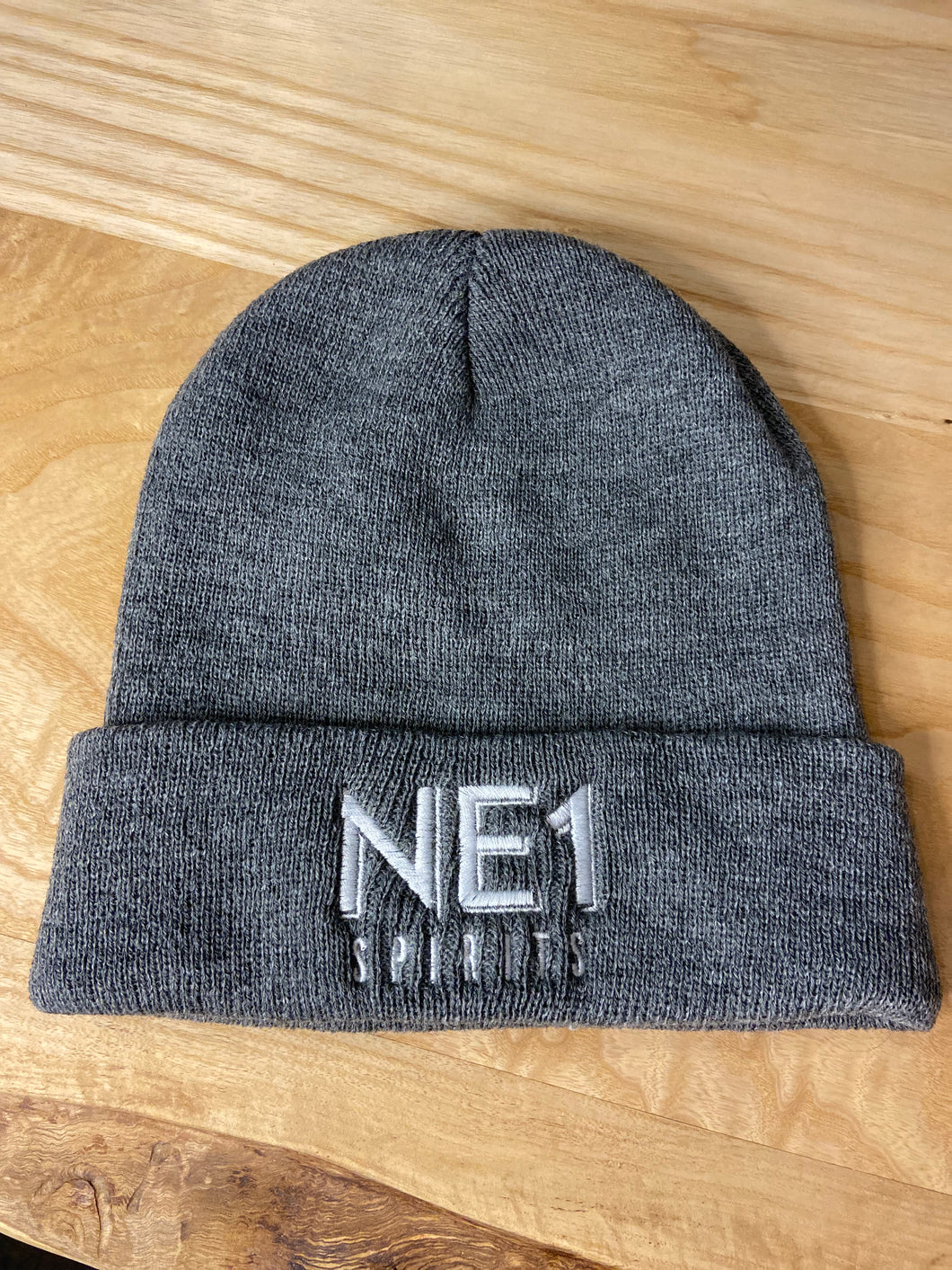 NE1 Grey Embroidered Toque